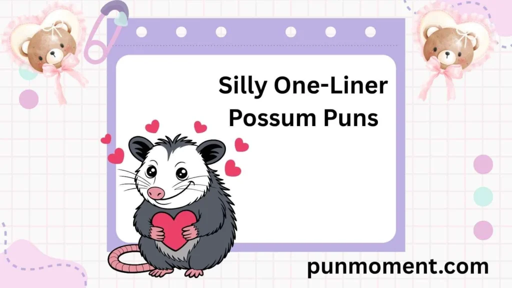 Silly One-Liner Possum Puns